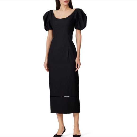 KHAITE Dresses & Skirts - Khaite Allison Puff Sleeve Dress Size 8